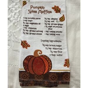 Pumpkin Spice Muffins Recipe Flour Sack Towel Cotton Kitchen Kay Dee Designs